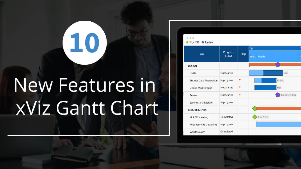 10 New Features in xViz Gantt Chart