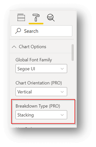 Stacked Column Configuration Power BI