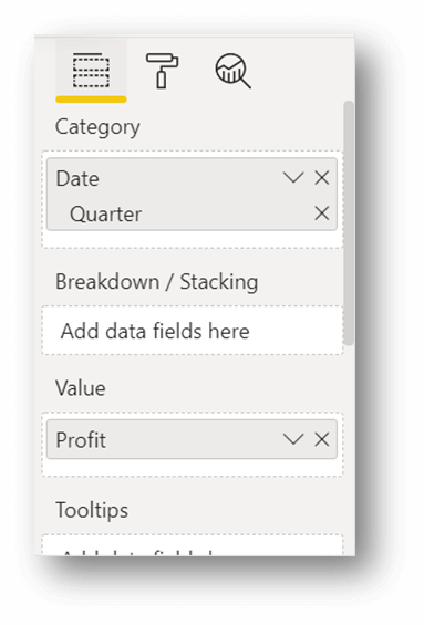 Power BI Field configuration