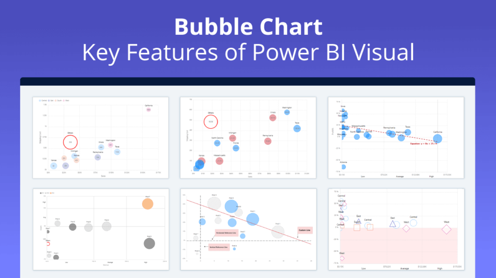 Power BI Bubble Chart Custom Visual Key Features