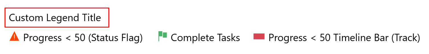 Customized Legend Title in xViz Gantt Chart