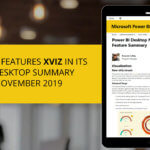 Microsoft features xViz in its Power BI Desktop Summary Blog for November 2019