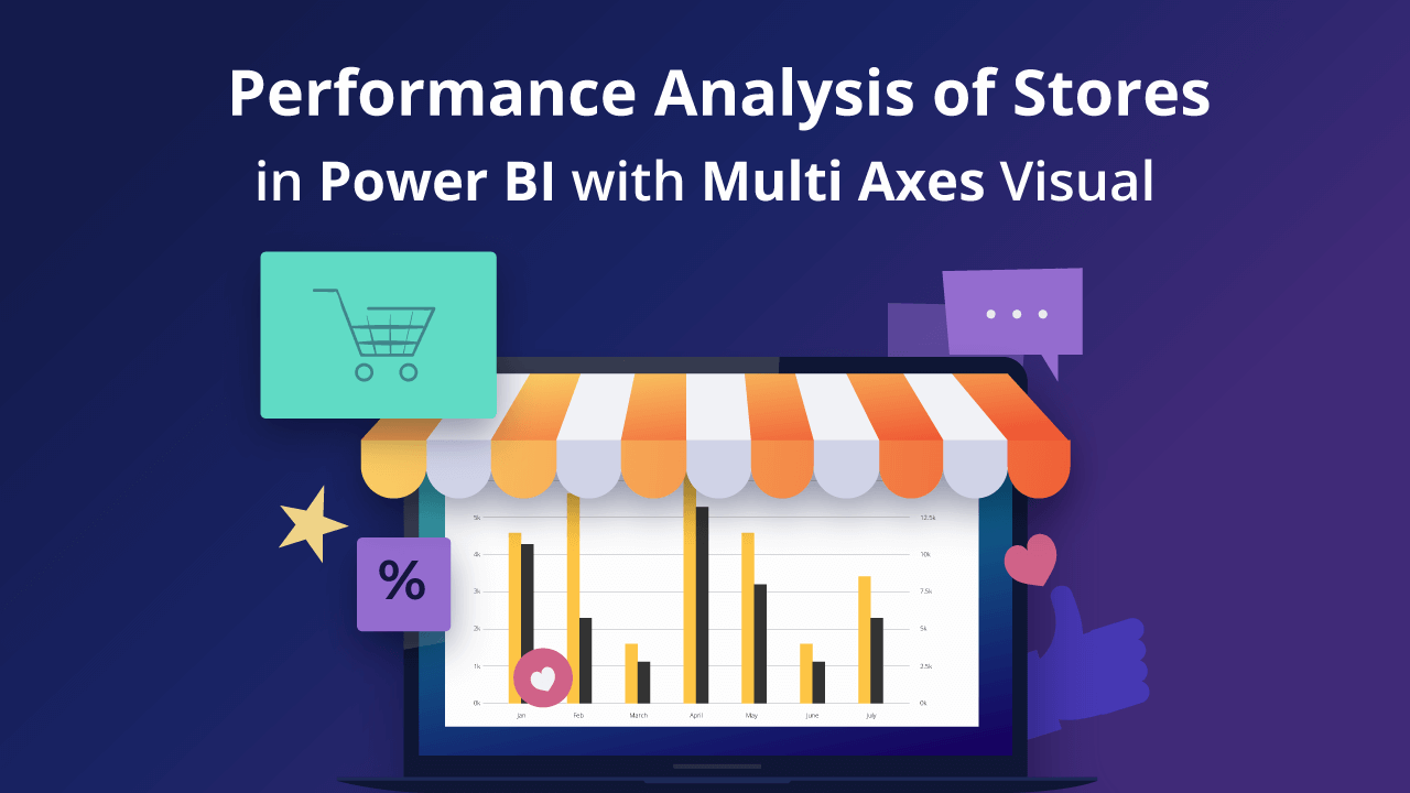 Performance Analysis of Stores in Power BI with Multi-Axes Visual