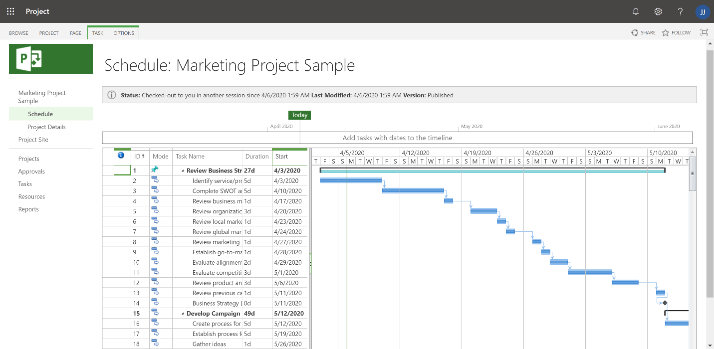 Visualize Microsoft Project Data in Power BI using xViz Gantt Chart
