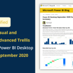 Waterfall and Trellis Latest Versions Featured in Power BI Desktop Summary September 2020