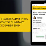 xViz Featured in Power BI Desktop Summary Blog December 2019