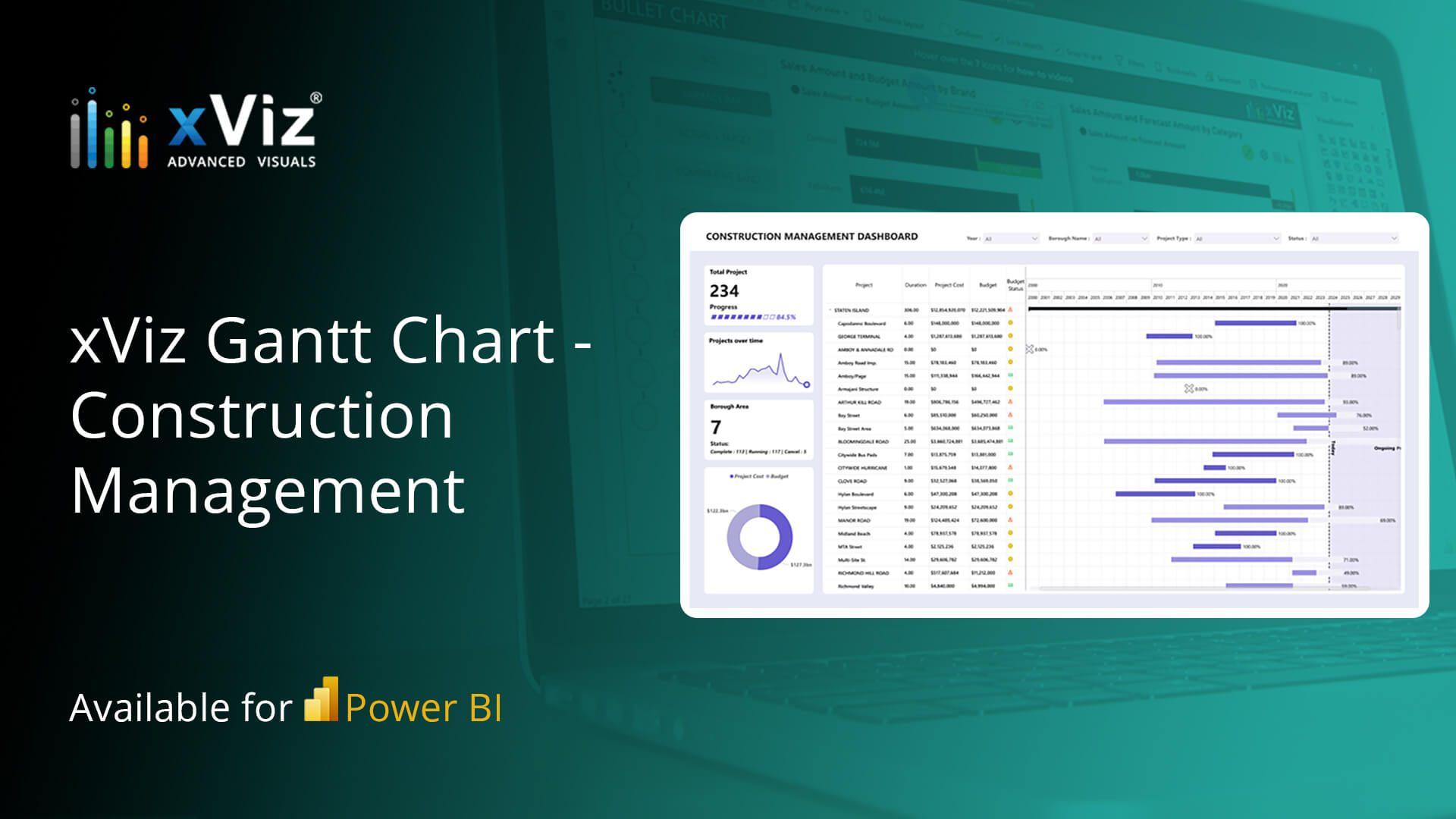 Construction Project Visibility & Control: xViz Gantt Chart