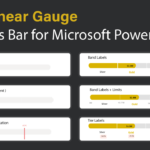 xViz Linear Gauge – Progress Bar for MS Power BI